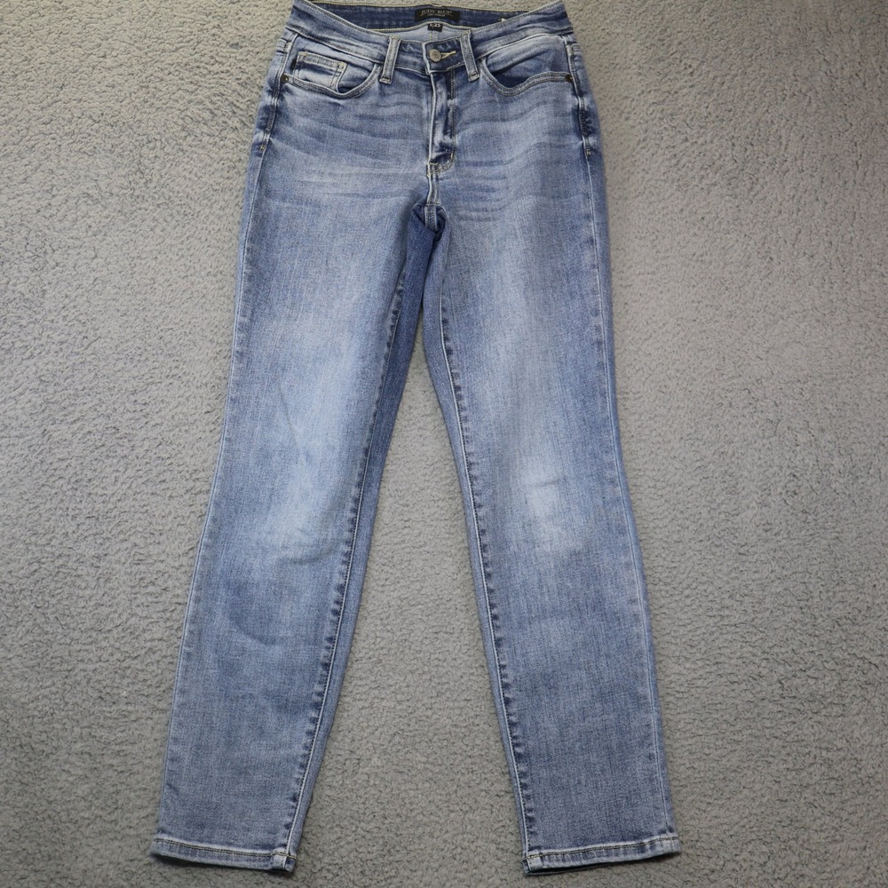 Judy Blue Boyfriend Fit Medium Wash Stretch Denim Jeans JB82335LT Size 1/25